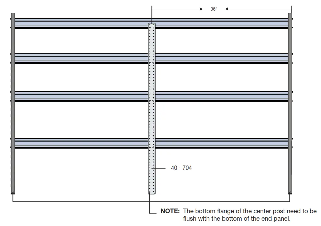 RANGER DESIGN N5-DS72-4 Shelving Unit - Fig 4