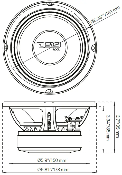 DS18-PRO-EXL64-6.-Mid-Range-Loudspeaker-600-Watts-4-Ohms-Midrange-car-audio-stereo-speakers-fig-1