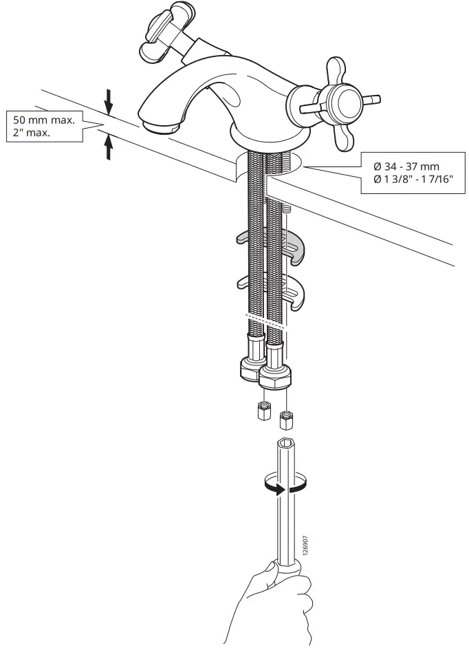 IKEA 004 957 32 RUNSKÄR Washbasin Mixer with Bottom Valve - Fig4