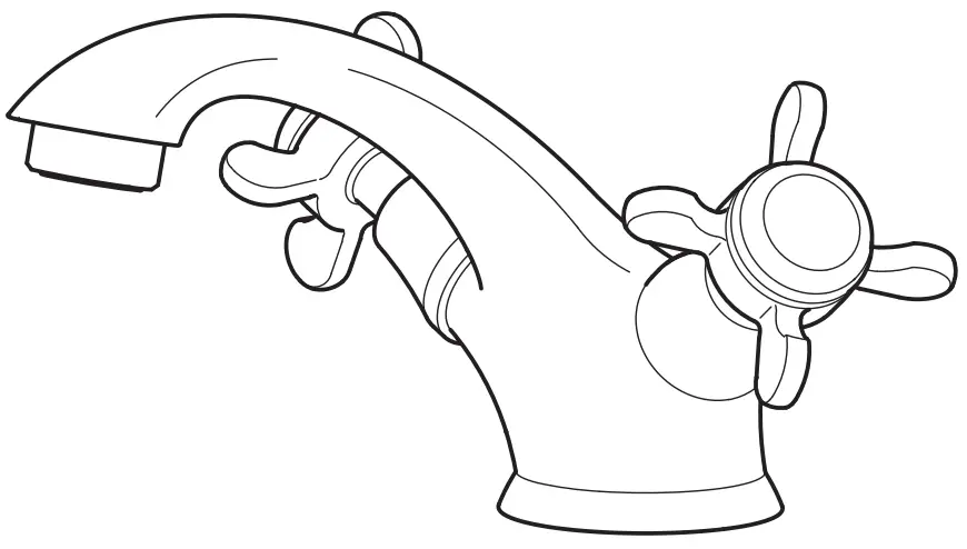 IKEA 004 957 32 RUNSKÄR Washbasin Mixer with Bottom Valve