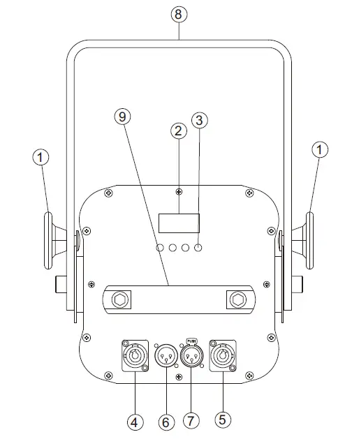 SHOWLIGHT SL-200T-RGBW LED Zoom Fresnel Light 1