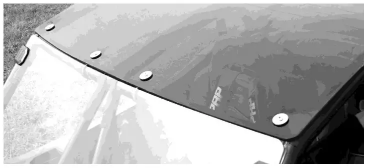 FALCON RIDGE AC-WILDCAT-XX-HT01 Arctic Cat Wildcat XX Tinted Polycarbonate Roof - fig 2