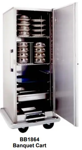 CARTER HOFFMANN BB PH Series Heated Banquet and Transport Carts with FH09 Heating System - Figure 2