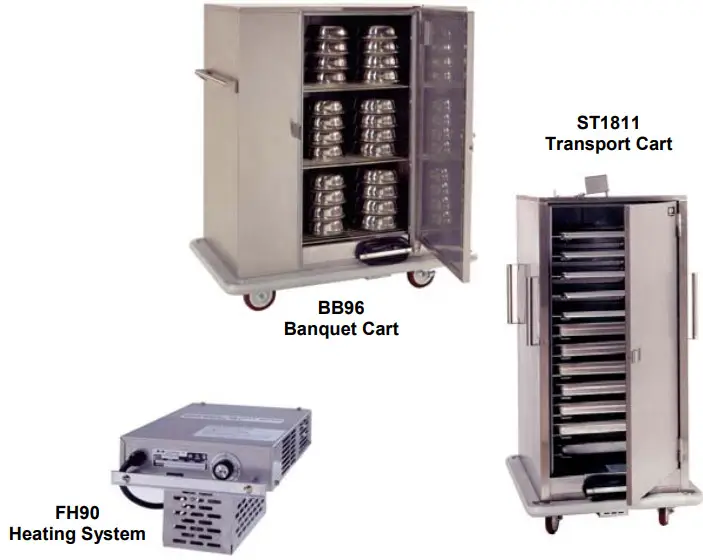 CARTER HOFFMANN BB PH Series Heated Banquet and Transport Carts with FH09 Heating System