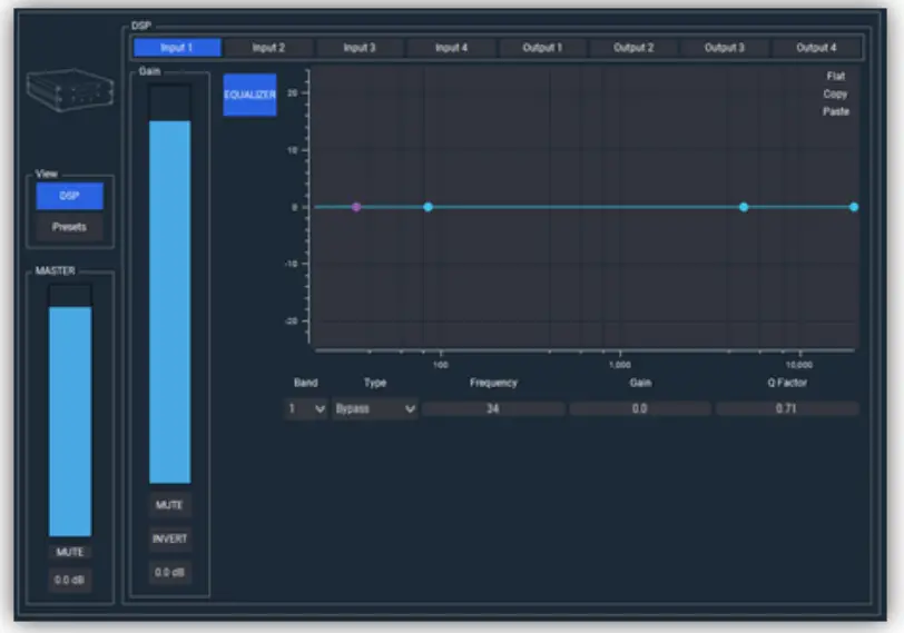 WORK WPE 44 Digital Audio Processor - available filters