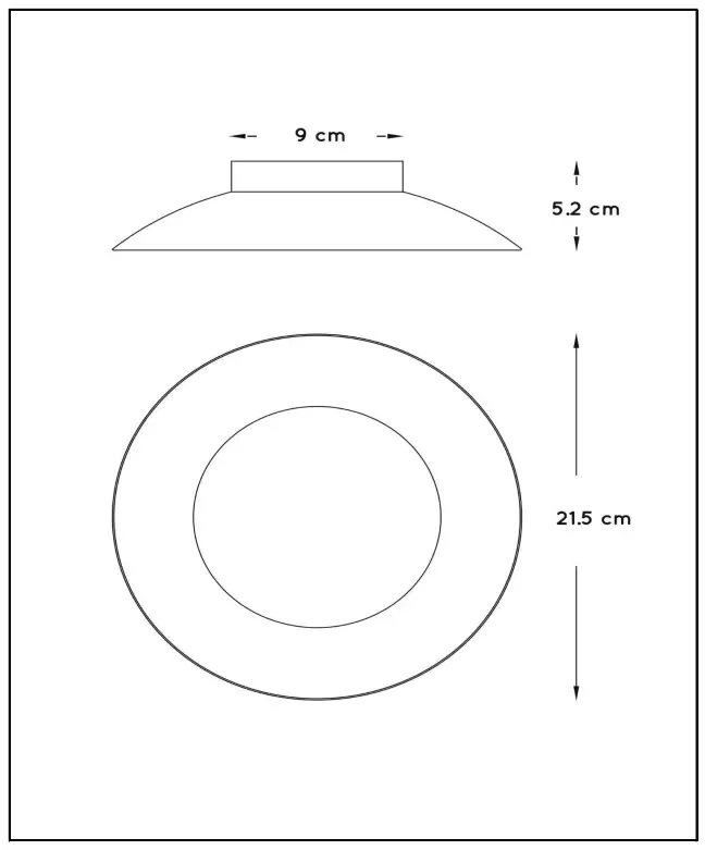 LUCIDE 79177 FOSKAL Flush Ceiling Light - fig 2