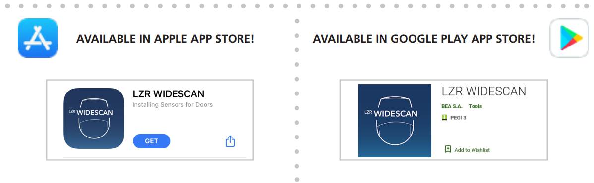 BEA LZR-WIDESCAN Mobile App Registration - fig 1