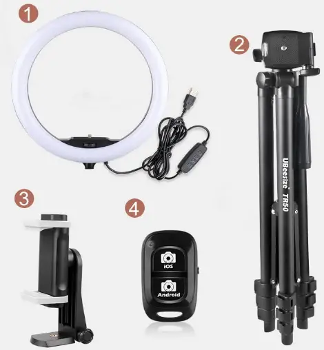 UBeesize-TR50-Selfie-Ring-Light-fig-1