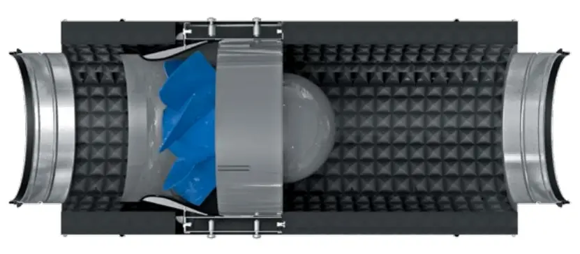 BLAUBERG Iso-Primo Sound-Insulated Inline Mixed-Flow Fans - fig 3