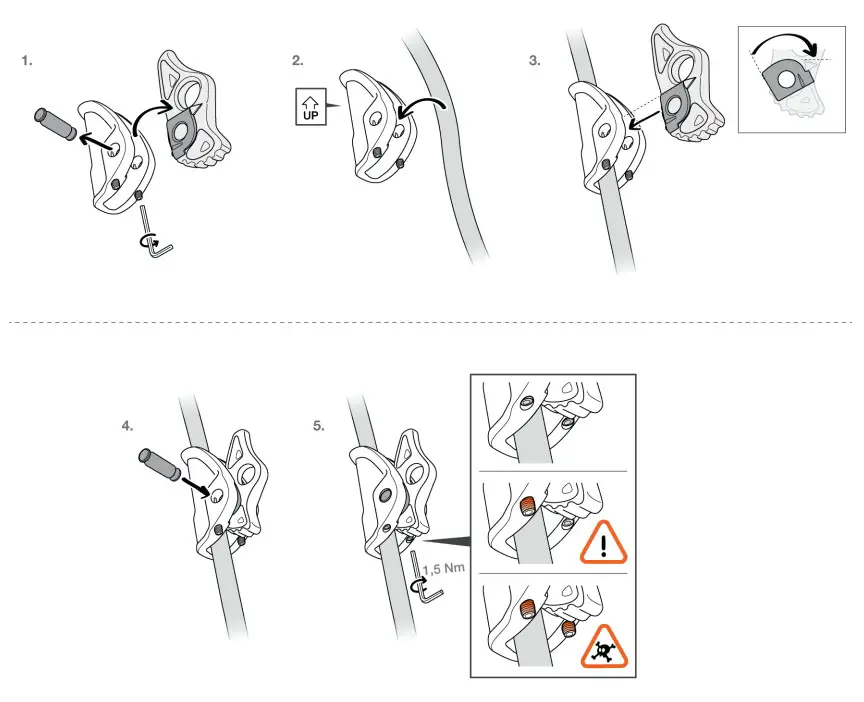 PETZL MICROGRAB Rope Clamp - fig 5