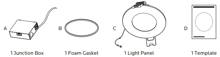 LUXRITE LR23751 Lumen Switchable Round Dimmable LED -