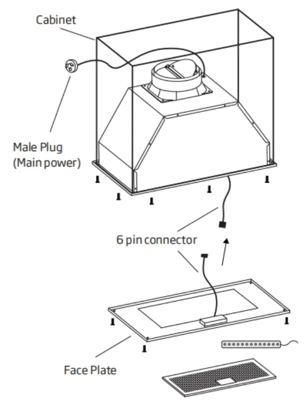 LIVINOX LCH-STONE-90BL T Shape Range Hood - fig 8