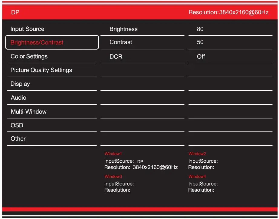 GVISION C43BI AC 4000 4K UHD Security CCTV Monitor - Brightness