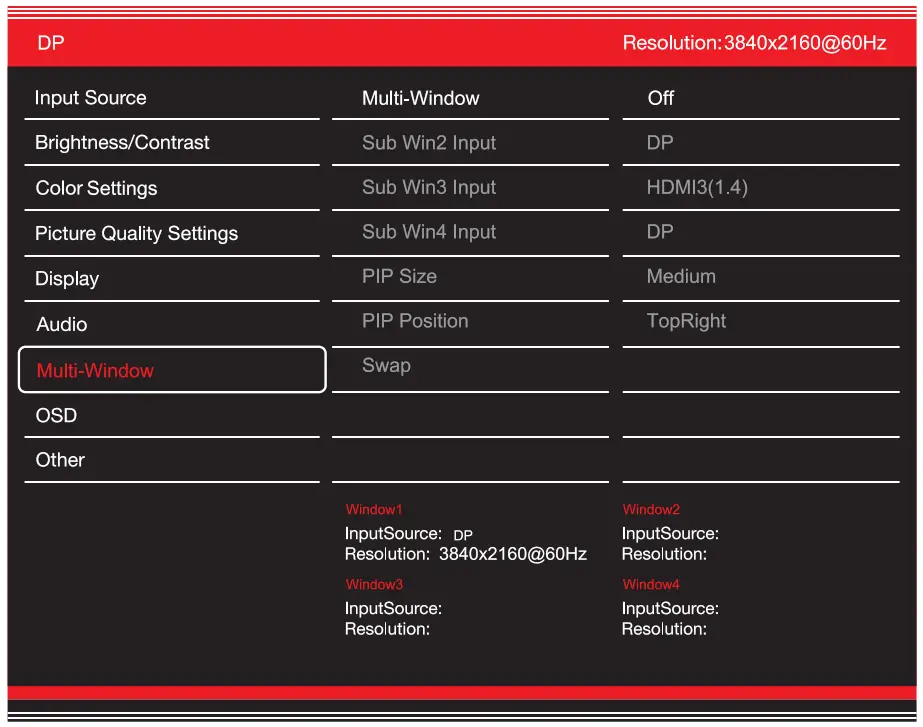 GVISION C43BI AC 4000 4K UHD Security CCTV Monitor - Multi Window