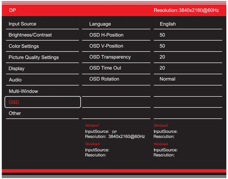 GVISION C43BI AC 4000 4K UHD Security CCTV Monitor - OSD