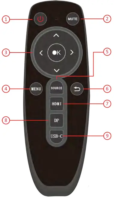 GVISION C43BI AC 4000 4K UHD Security CCTV Monitor - Remote Control