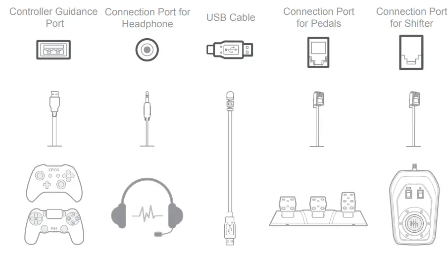 PXN V9 Steering Wheel with Shifter - FIG 6