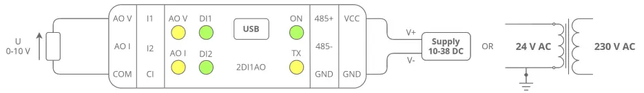 Connection of Voltage Output 