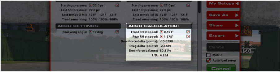 iRacing BMW M HYBRID V8 GPT Race Car - AERO CALCULATOR