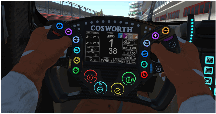 iRacing BMW M HYBRID V8 GPT Race Car - Dash Configuration