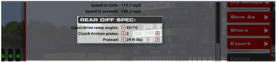 iRacing BMW M HYBRID V8 GPT Race Car - REAR DIFF SPEC