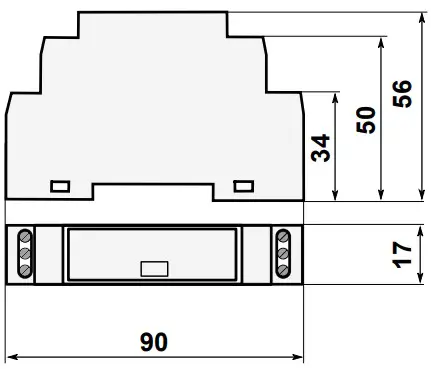 aspar Mini Modbus 1AI Expansion Module - DIN industry standard