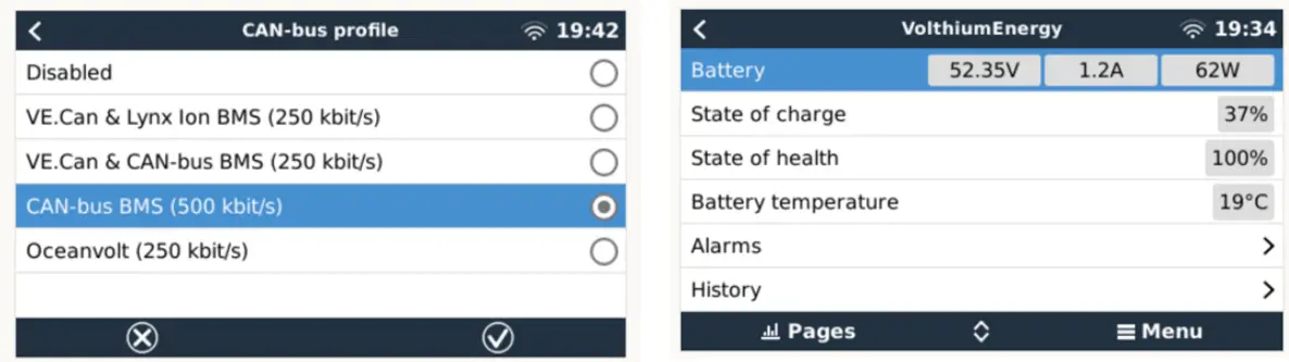 Volthium 51.2v Battery Rackmount - CONNECTION TO VICTRON