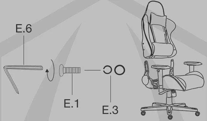 HATOR HTC-964 EMOTION LIGHT Gaming Chair - G CHAIRS Assembly Instructions 3