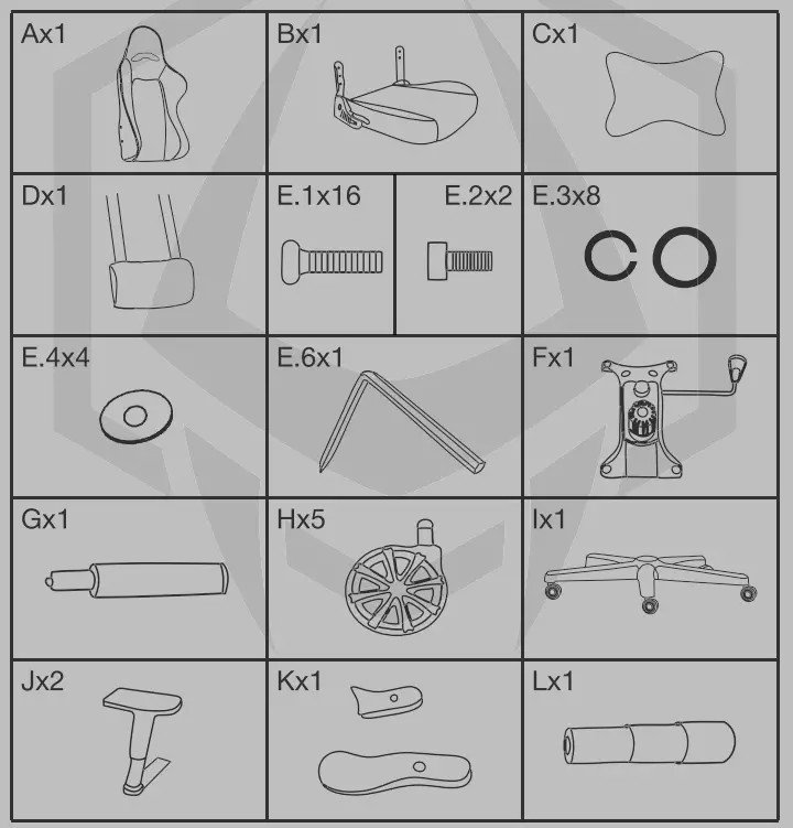 HATOR HTC-964 EMOTION LIGHT Gaming Chair - G CHAIRS Contents