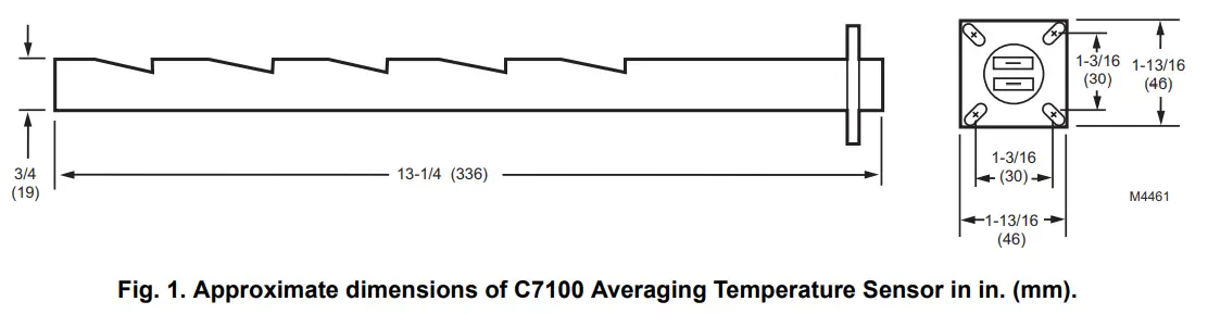 Honeywell C7100A Averaging Temperature Sensors -