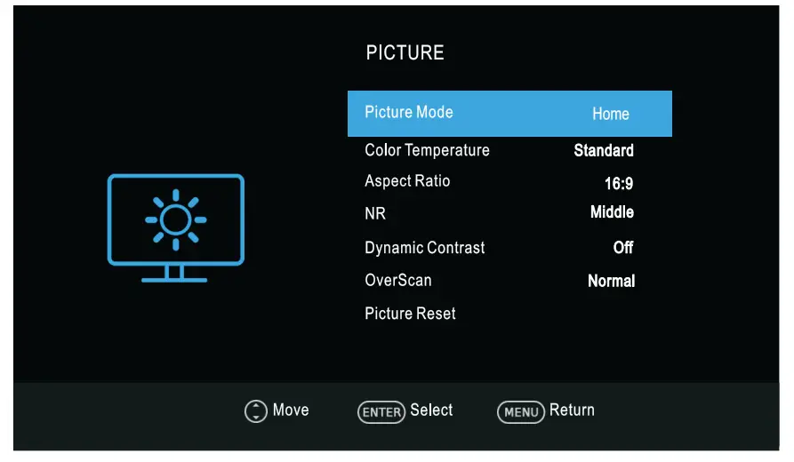 CHiQ L32G5W 32 Inch LED HD TV - menu2