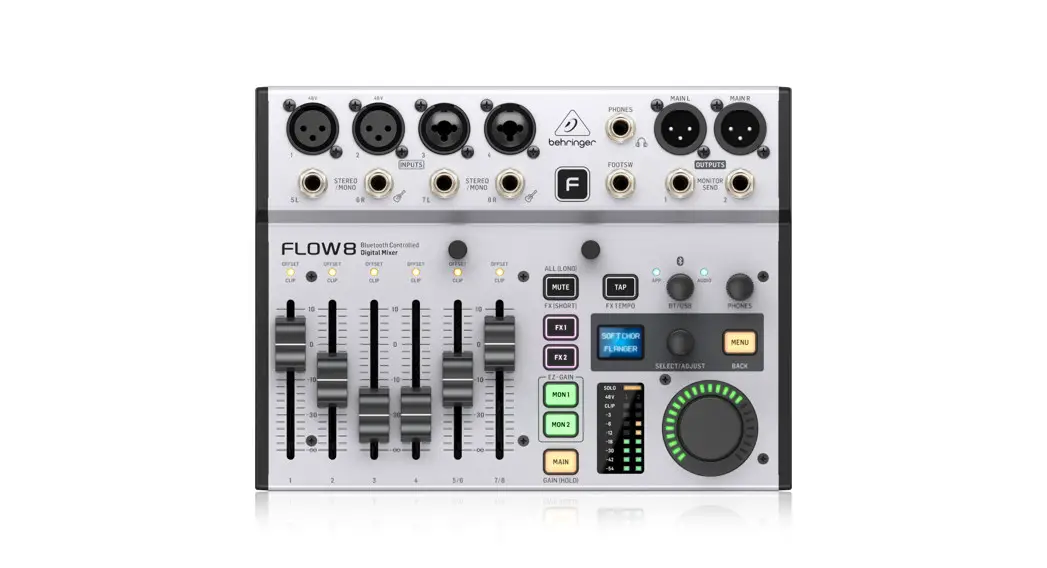 Behringer Flow 8 Digital Mixer With Bluetooth User Guide