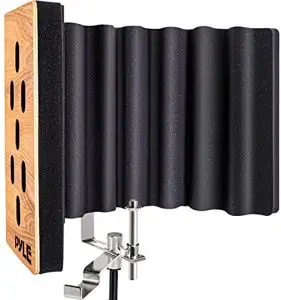 PYLE PSMRSWD100 Wood Microphone Isolation Shield