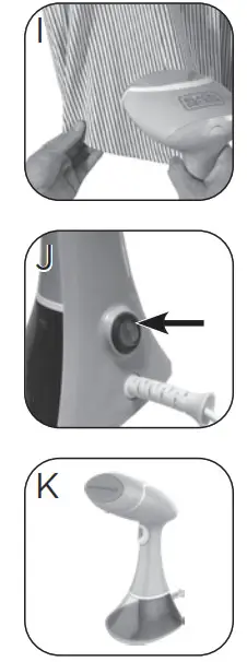 BLACK DECKER HGS250 Series Advanced Handheld--TAdoTo generate steam