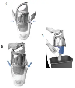 Cleaning dirt container
