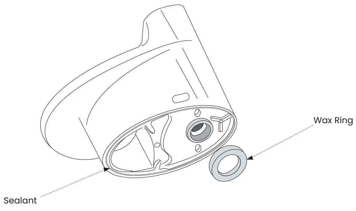 SwissMadison St. Tropez One-Piece Toilet - Install Wax Seal