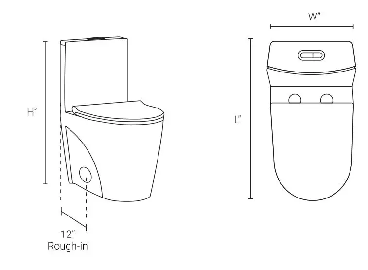SwissMadison St. Tropez One-Piece Toilet - ONE-PIECE TOILET 2