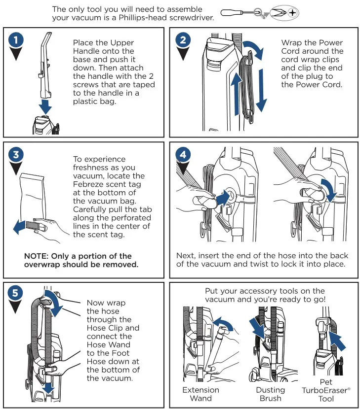 Bissell 20191-20193 Series Cleanview Bagged Vacuum - Assembly