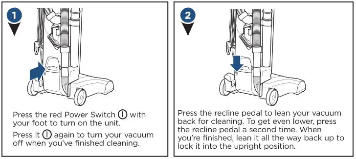 Bissell 20191-20193 Series Cleanview Bagged Vacuum - Power Switch