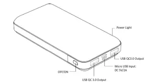 DENVER PQC 20005 Portable Power Bank