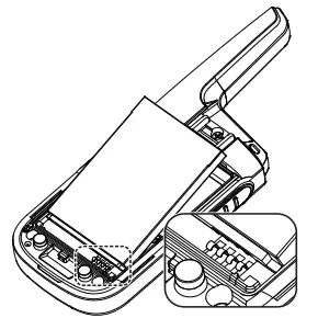 MOTOROLA SOLUTIONS T38 Talkabout Two Way Radio-Battery