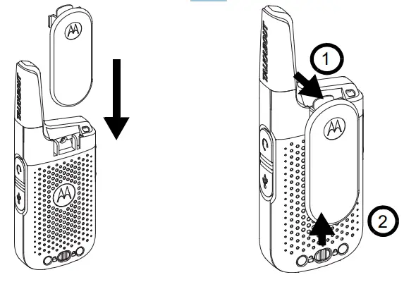 MOTOROLA SOLUTIONS T38 Talkabout Two Way Radio-Clip