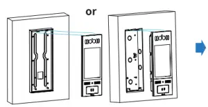 Akuvox X915X High end Smart Android Video Intercom s FaceID - Back cover Installation 1