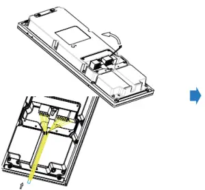 Akuvox X915X High end Smart Android Video Intercom s FaceID - Back cover Installation 2