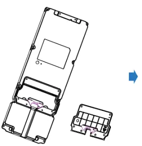 Akuvox X915X High end Smart Android Video Intercom s FaceID - Back cover Installation 3