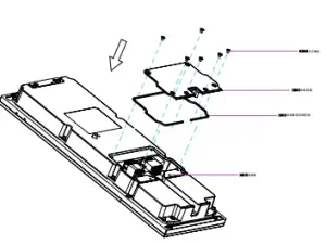 Akuvox X915X High end Smart Android Video Intercom s FaceID - Back cover Installation 4
