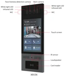 Akuvox X915X High end Smart Android Video Intercom s FaceID -Product Overview