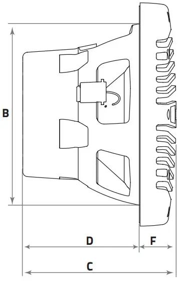 HERTZ HMX 6.5 Marine Speaker - Dimensions B