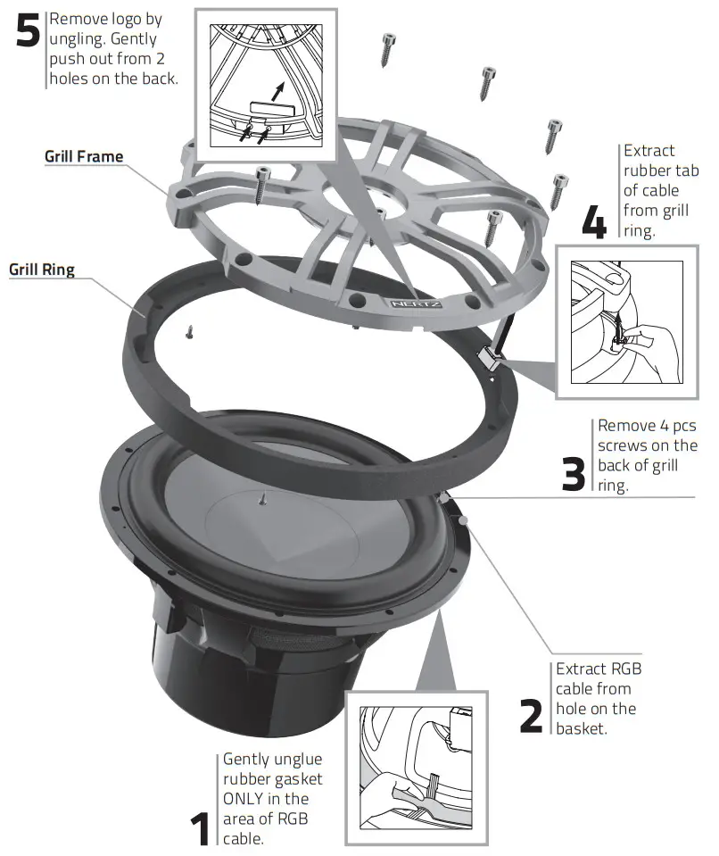HERTZ HMX 6.5 Marine Speaker - HMS 10 S-LD-G HMS 10 S2-LD-G
