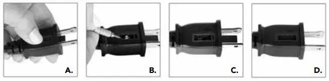 VORNADO 154 32 Inch Tower Circulator Instructions - Grasp plug and remove from the receptacle or other outlet device
